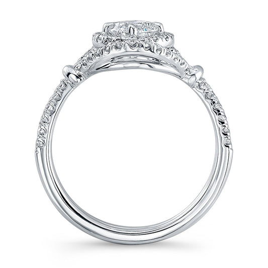 Forevermark Cushion Cut Halo Engagement Ring