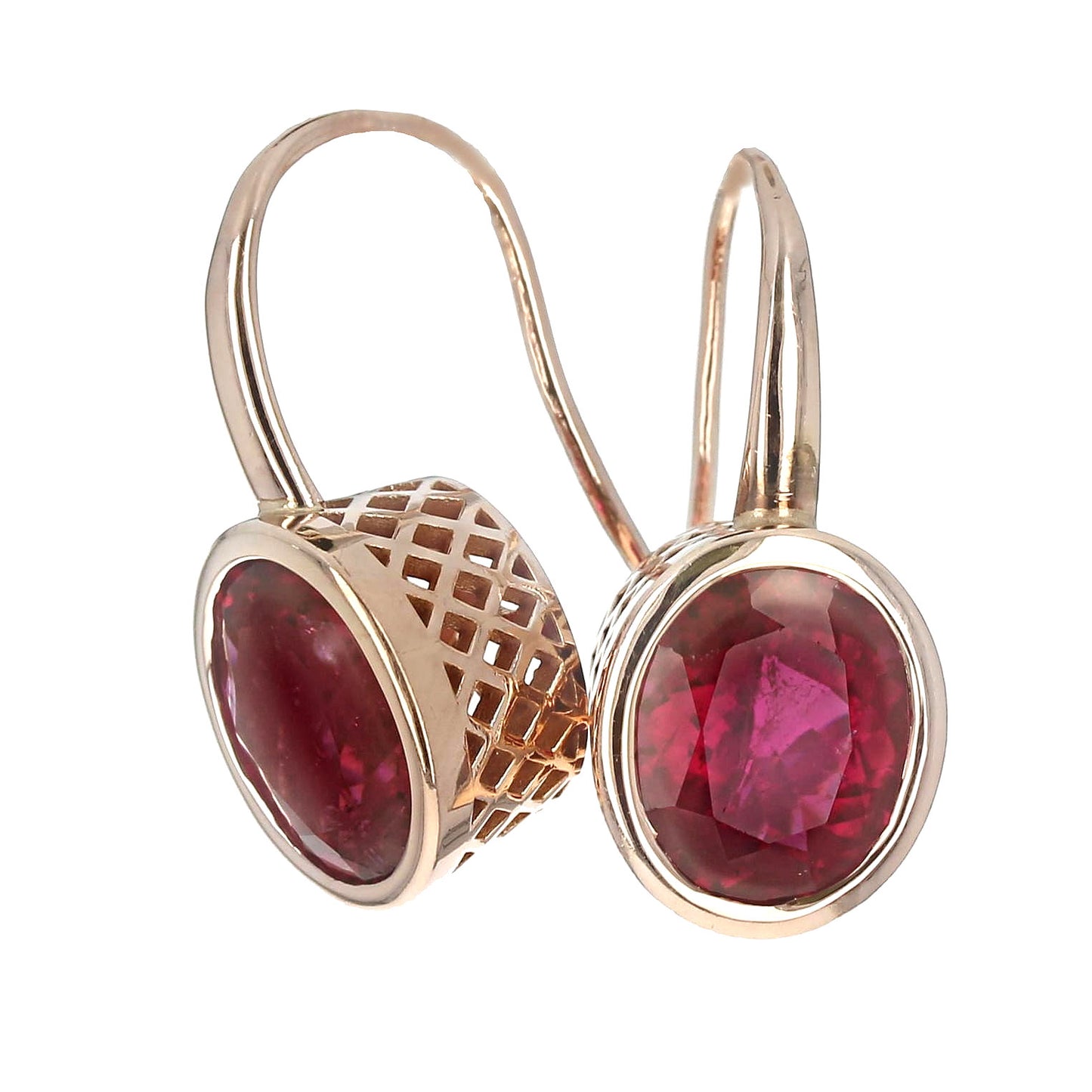 Pink Tourmaline Earrings