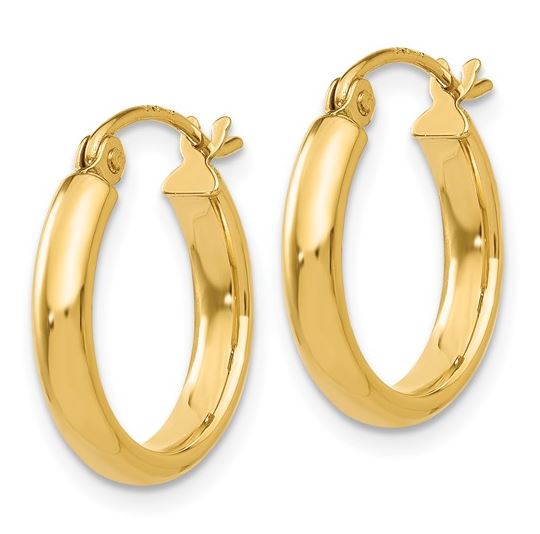 Yellow Gold Polished Hoops