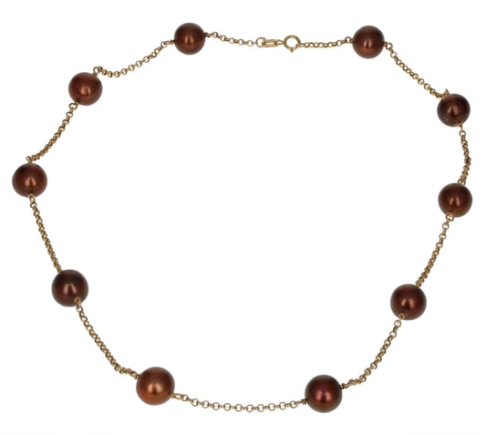 Chocolate Freshwater Pearl Necklace
