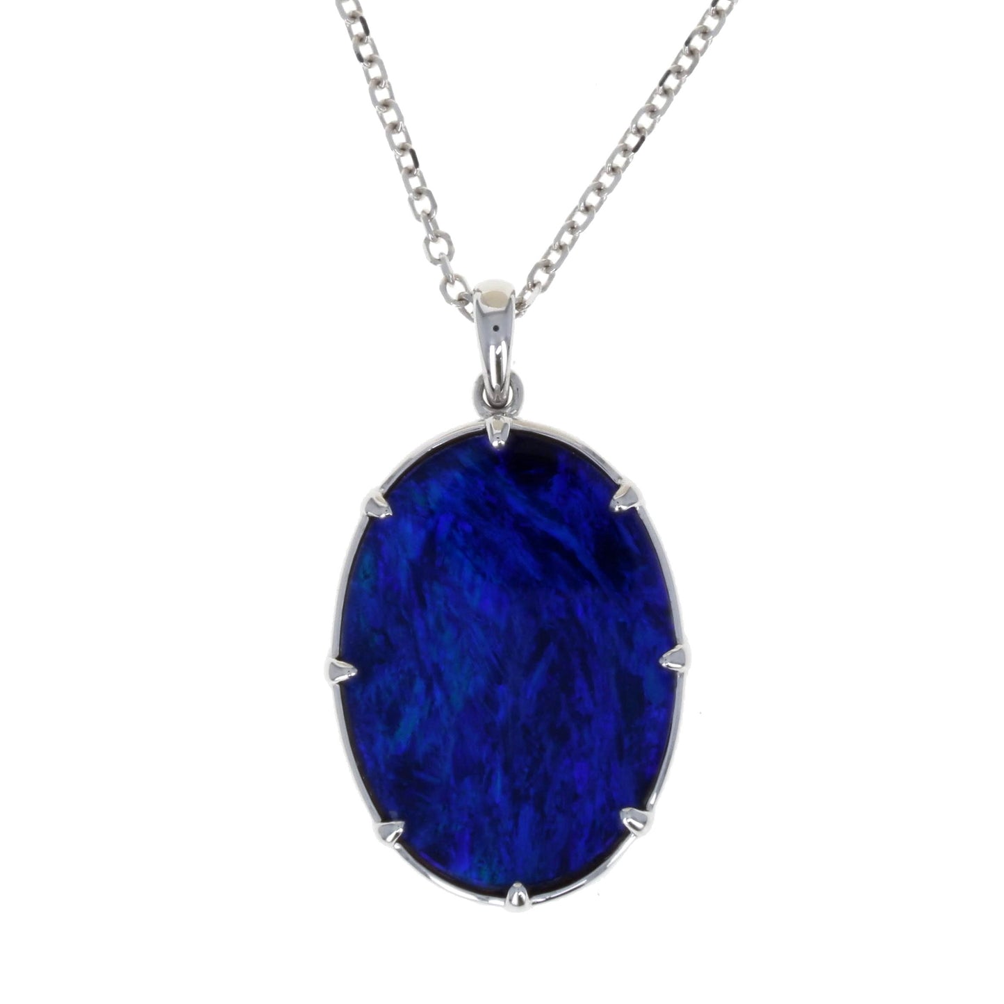 Black Opal Doublet Necklace