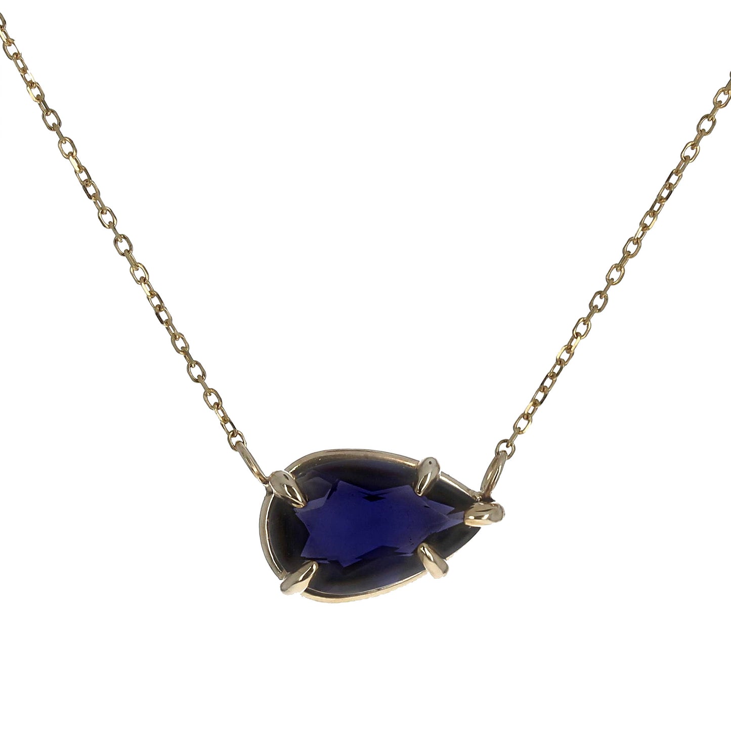Iolite Solitaire Necklace