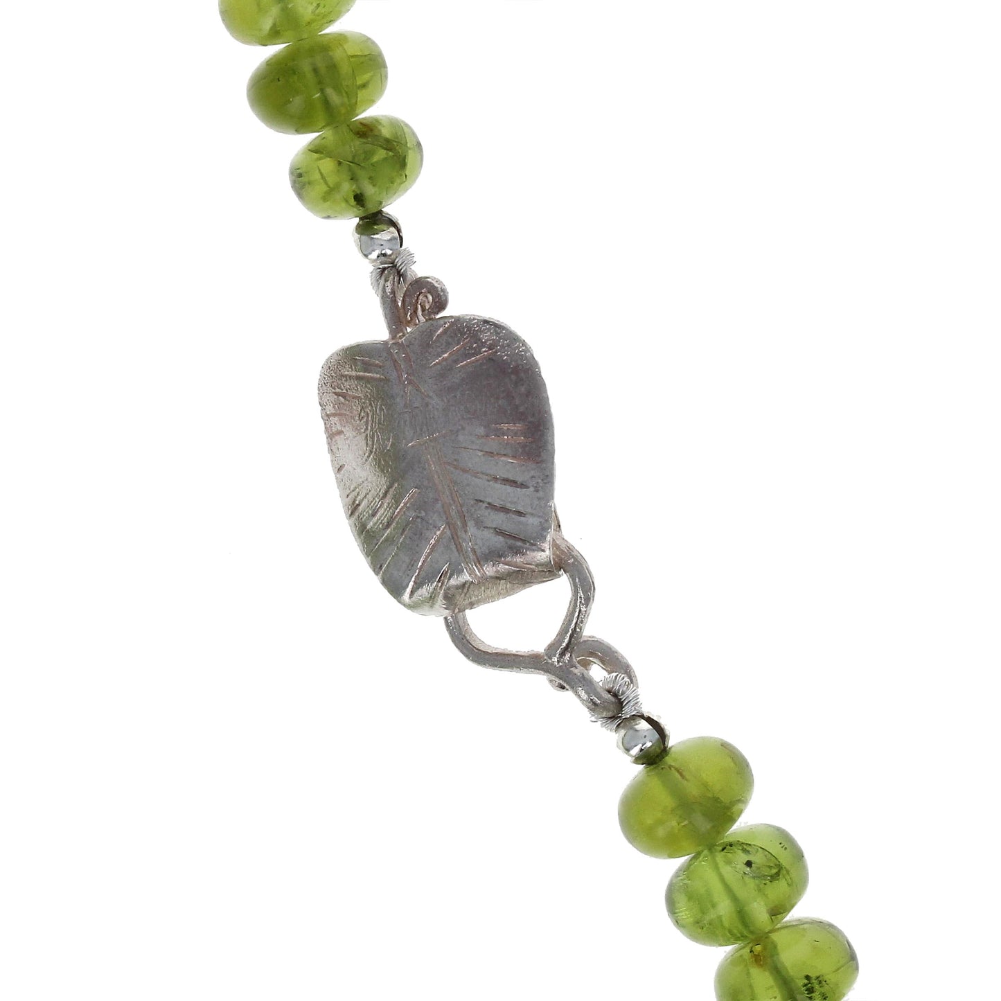 Graduated Peridot Bead Necklace
