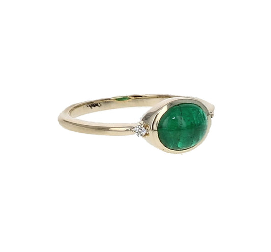 Emerald and Diamond Ring