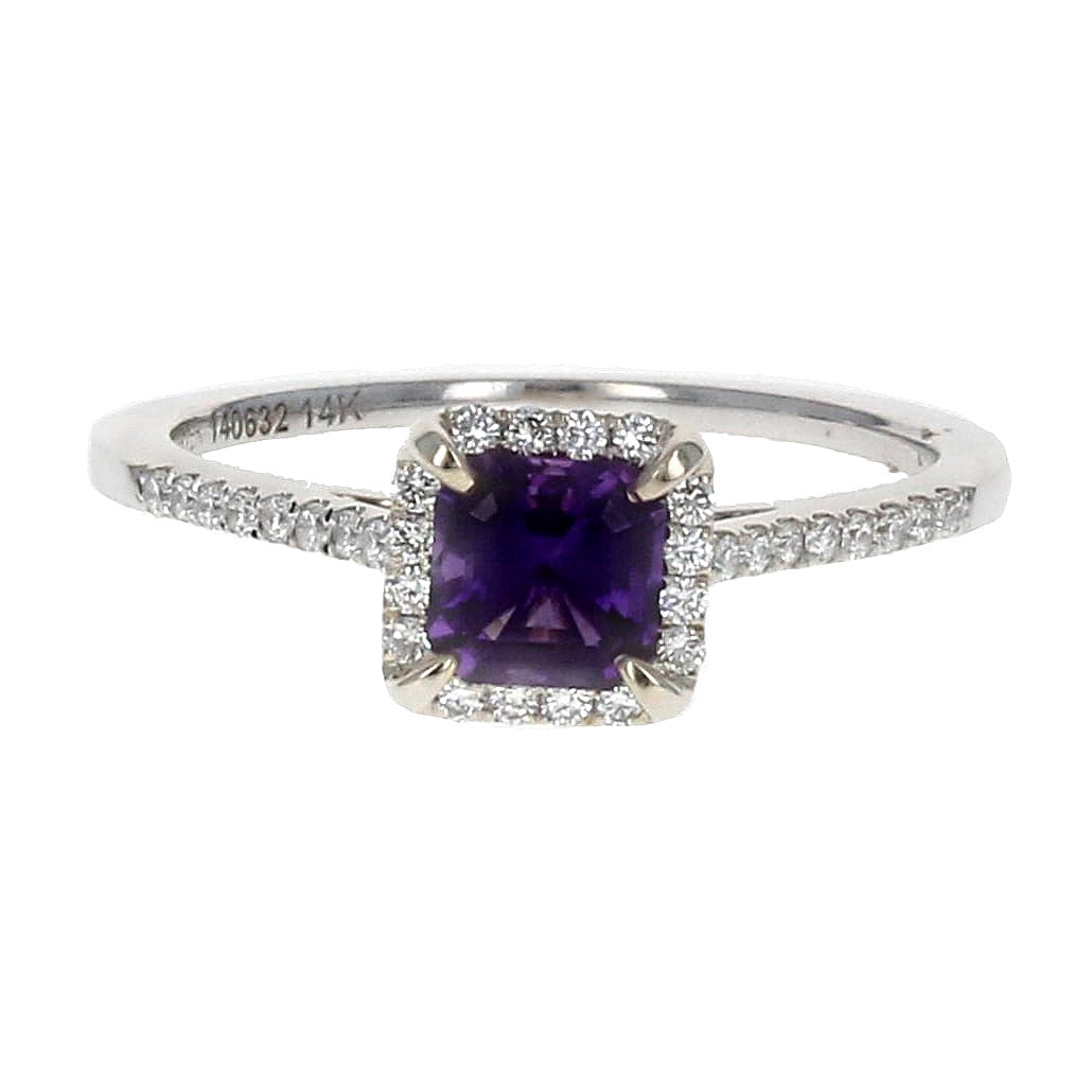 Amethyst and Diamond Ring