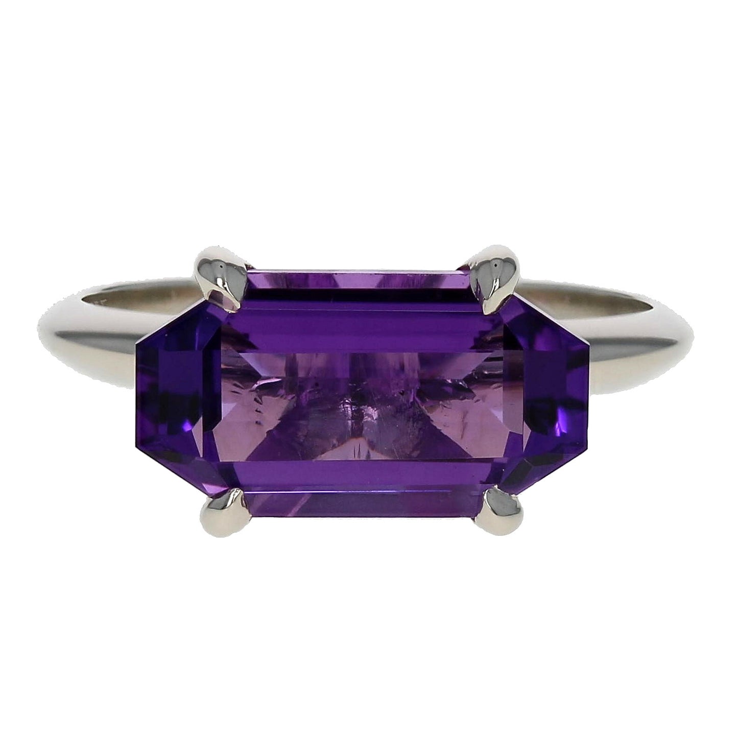 Amethyst Solitaire Ring