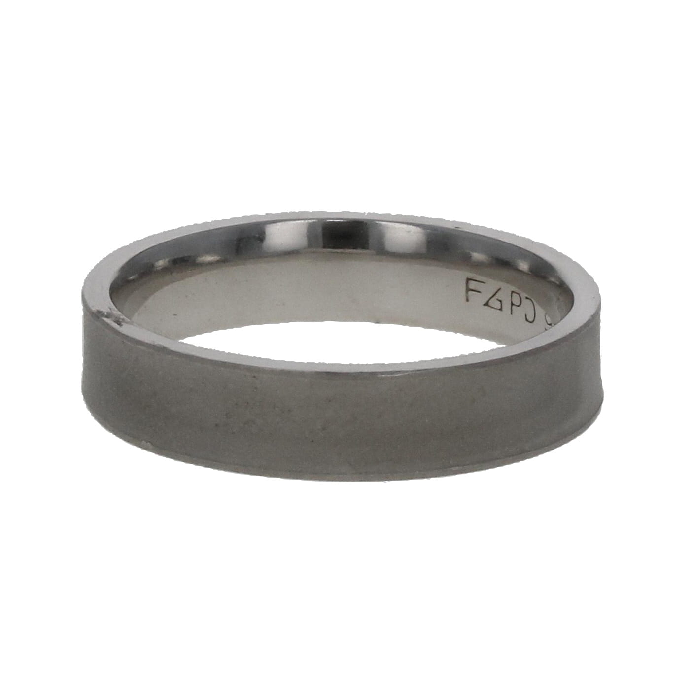 Satin Finish Palladium Wedding Band