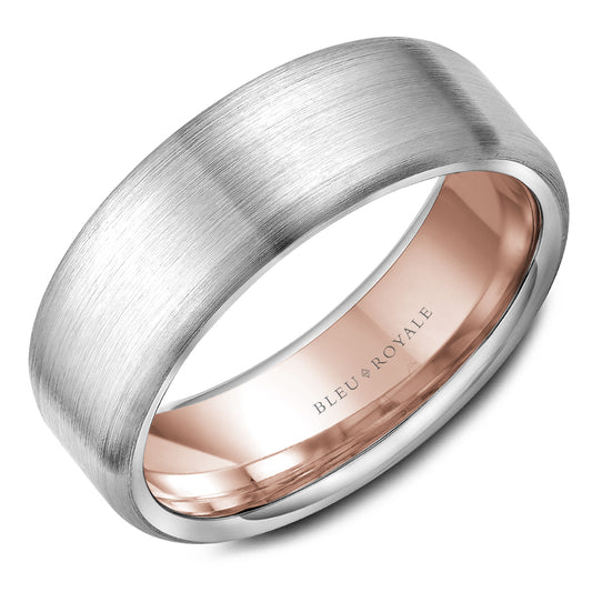 White and Rose Wedding Band