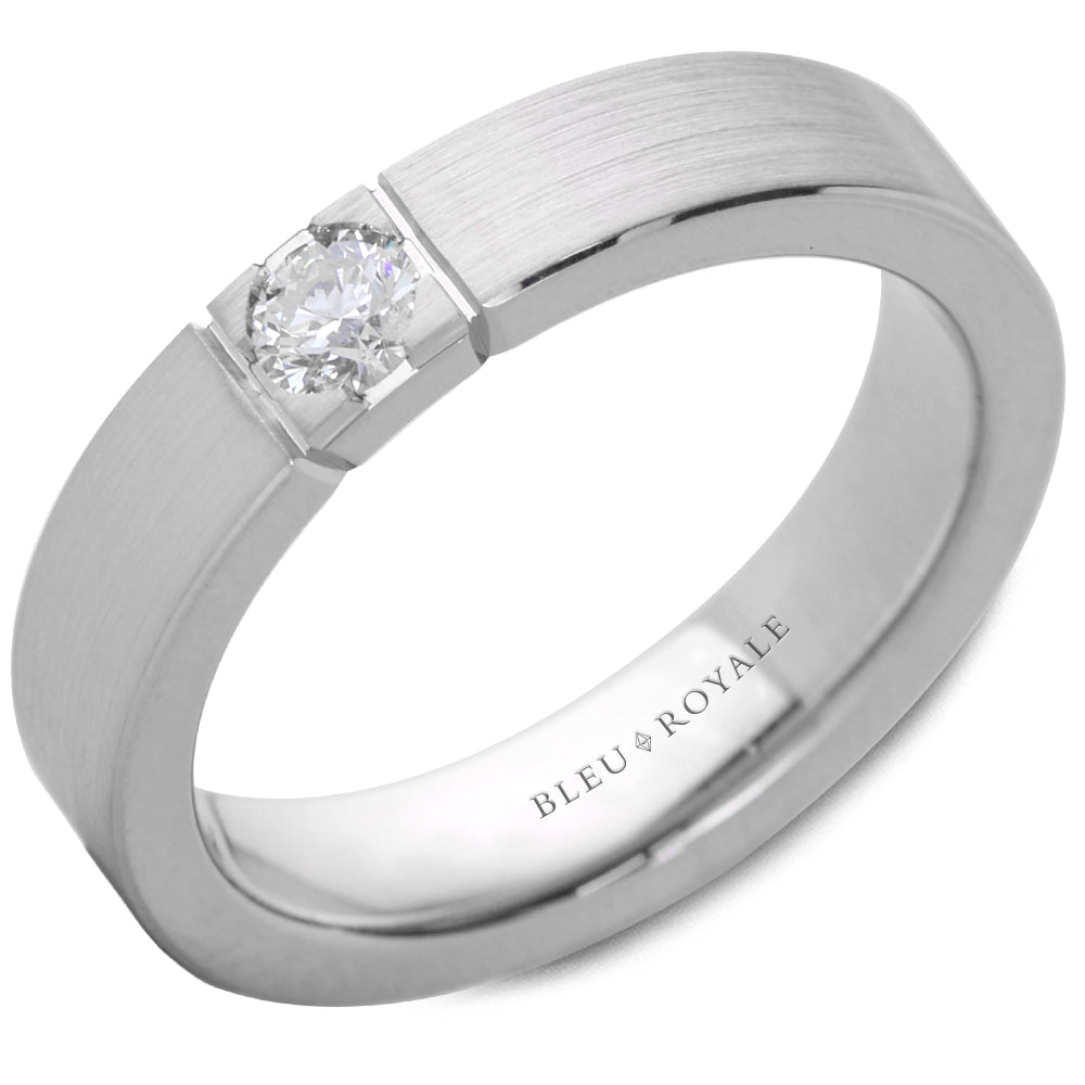 White Gold Diamond Accented Band