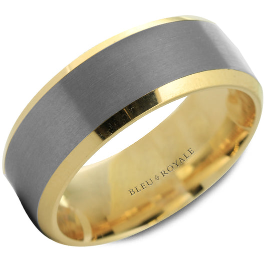 Yellow Gold and Tantalum Wedding Band