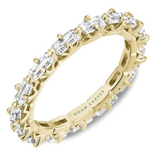 East/West Emerald Cut Diamond Band
