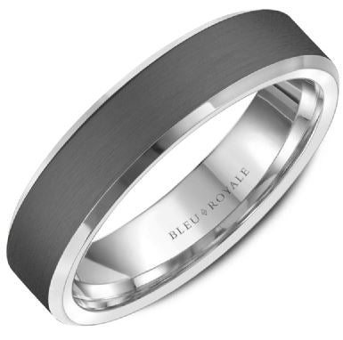 White Gold and Tantalum Band