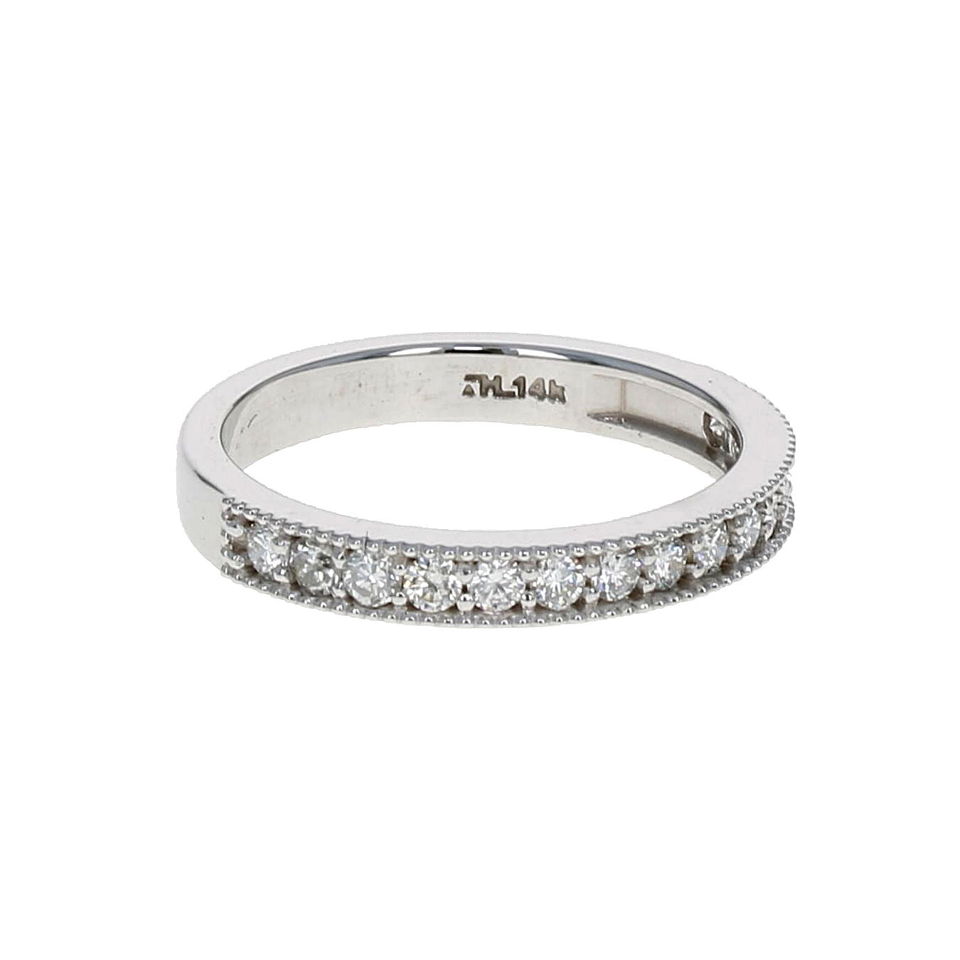 Milgrain Edge Diamond Band