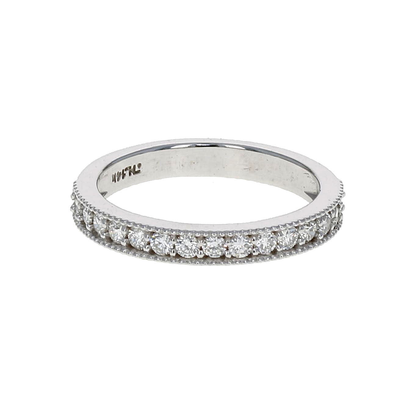 Milgrain Edge Diamond Band