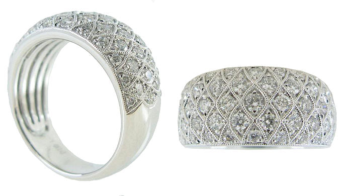 Milgrain Diamond Band