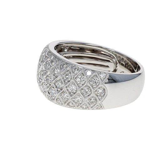 Milgrain Diamond Band