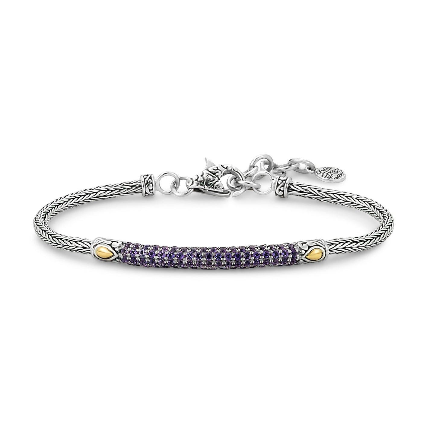 Amethyst Pave Bracelet