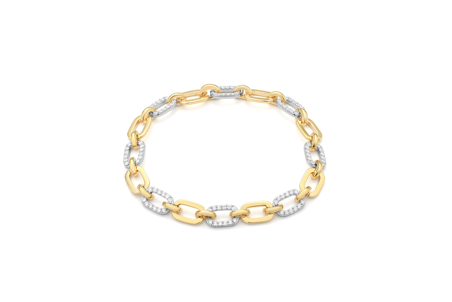 Two-Tone Link Bracelet