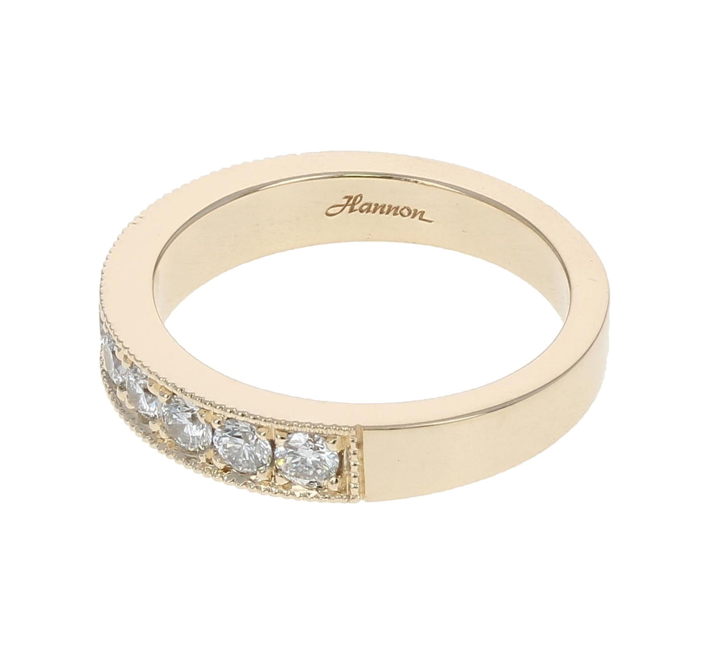 Milgrain Edge Diamond Band