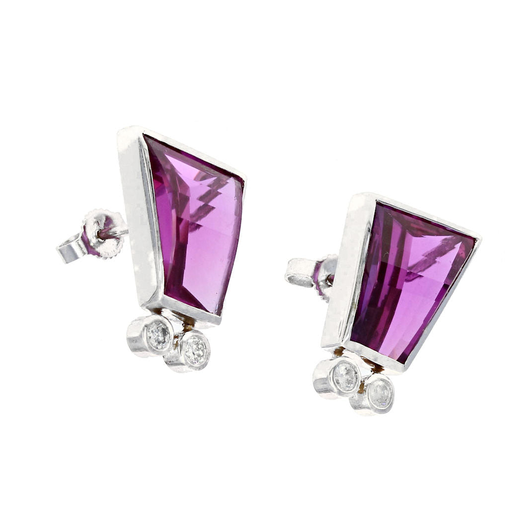 Pink Tourmaline Earrings