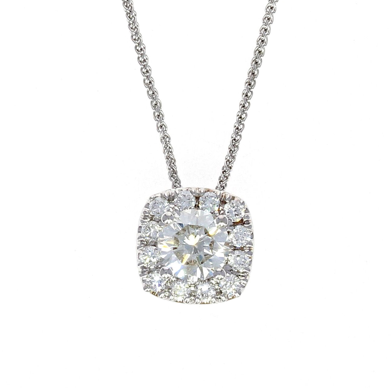 Diamond Halo Pendant