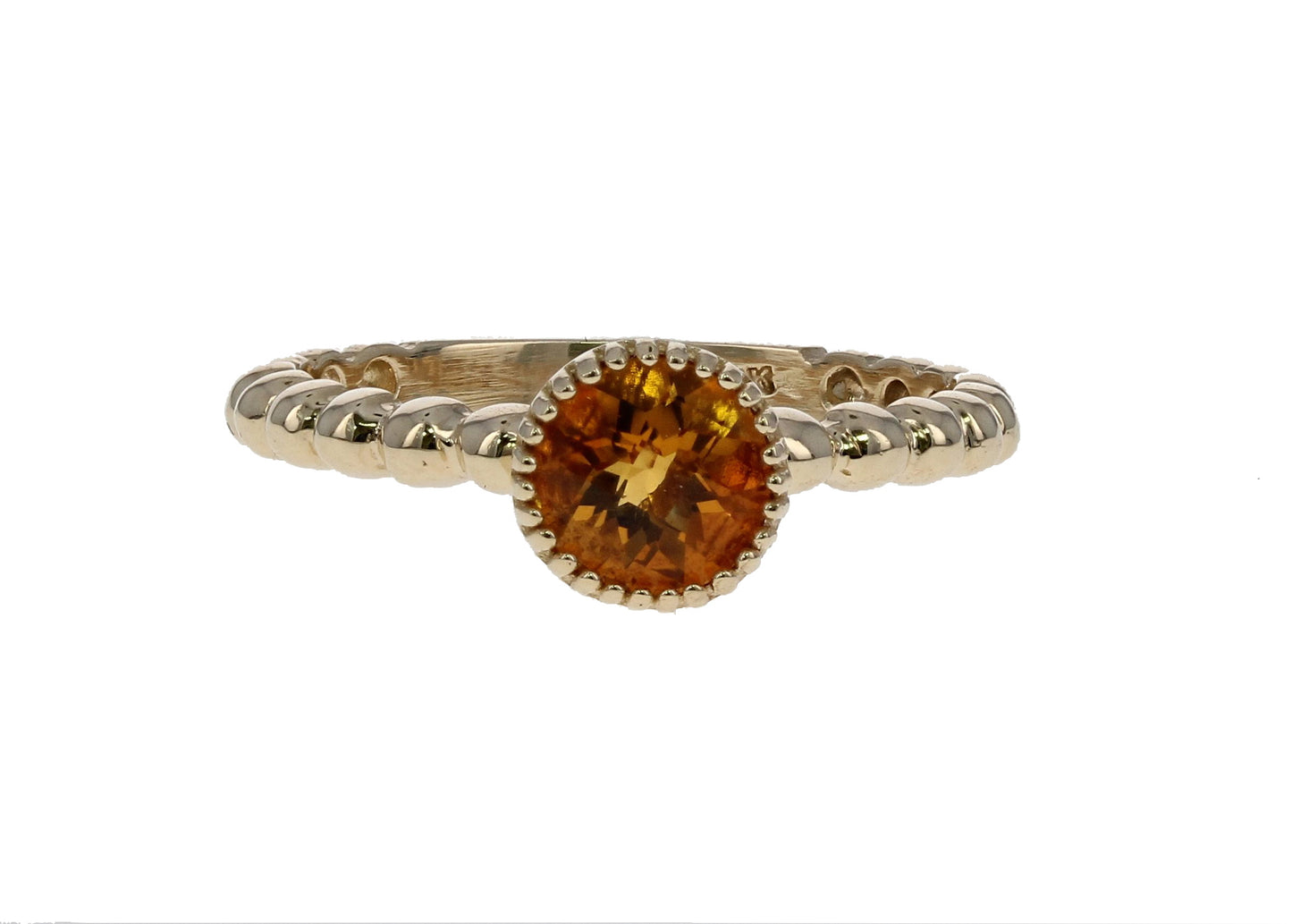 Citrine Beaded Ring