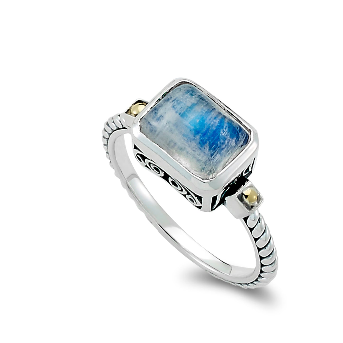 Bali Moonstone Rectangle Ring