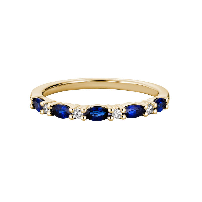 Sapphire And Diamond Band