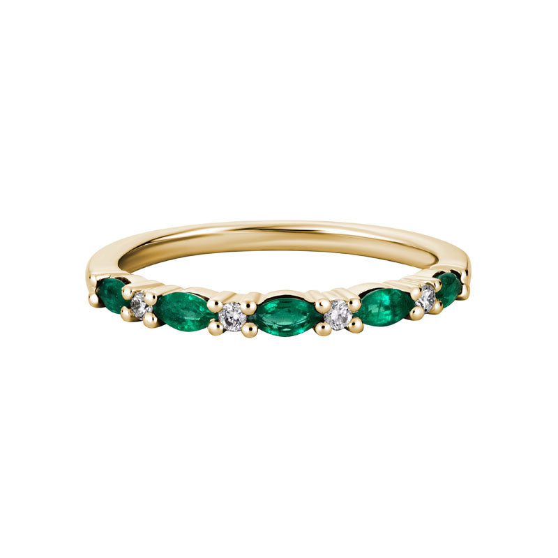Emerald And Diamond Band