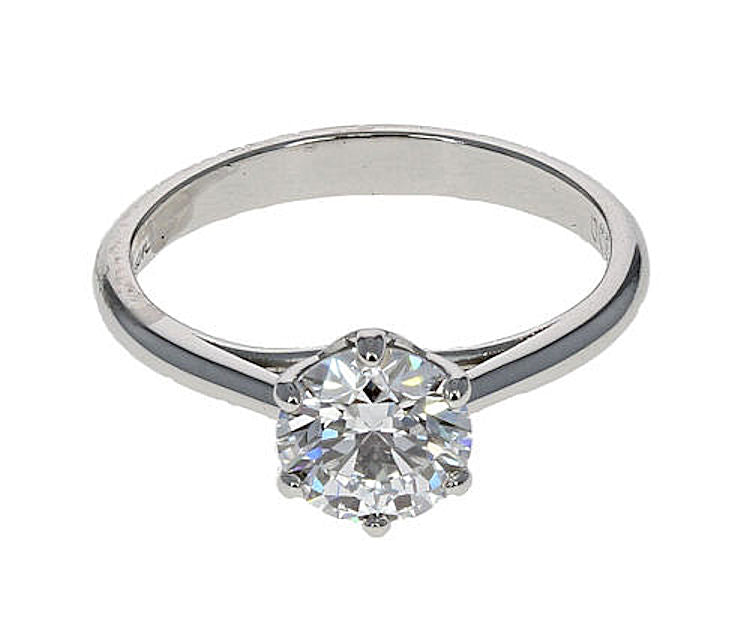 Criss Cross Engagement Ring