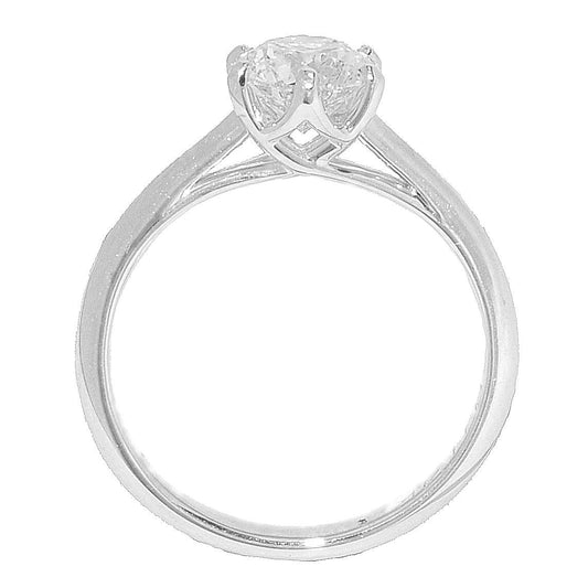 Criss Cross Engagement Ring