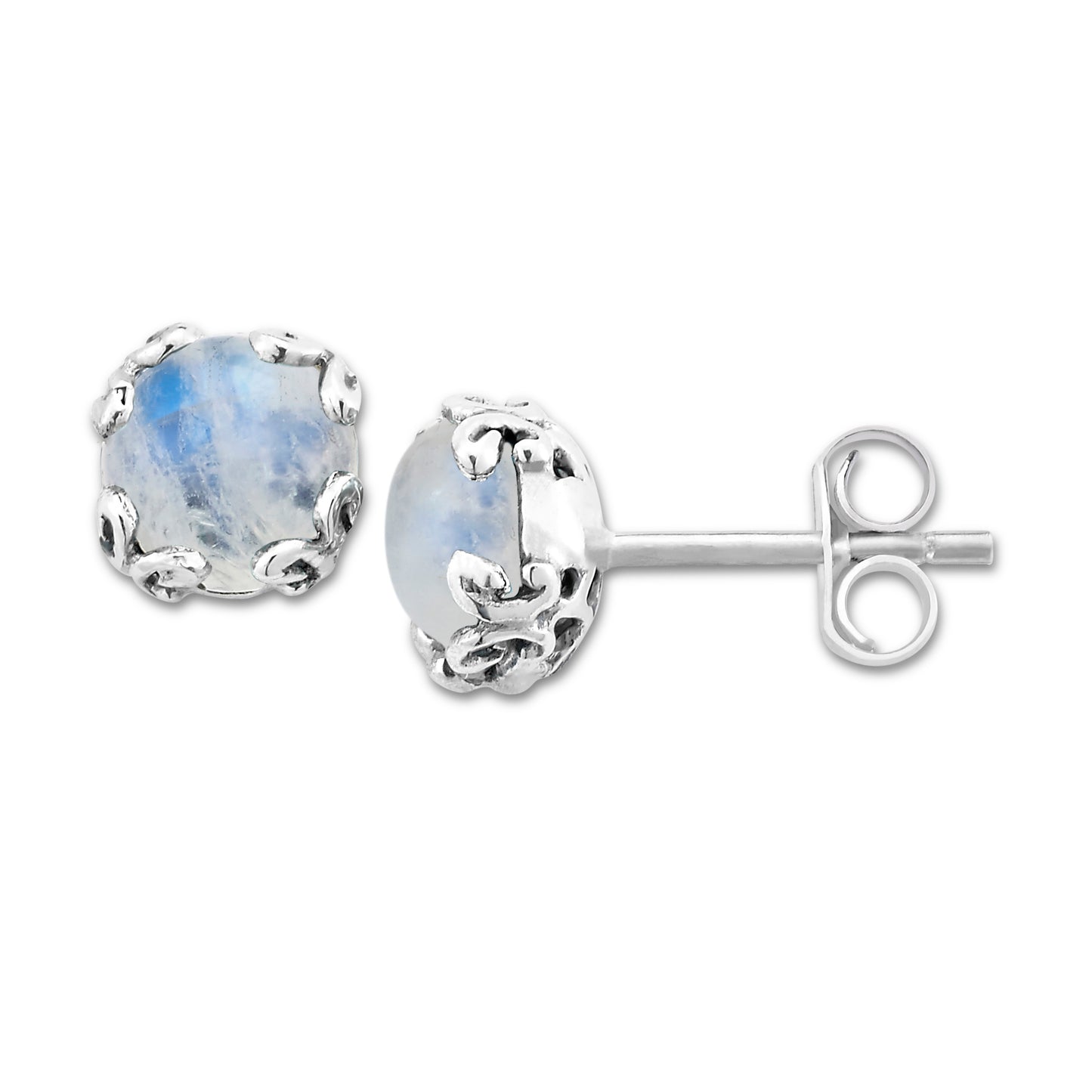 Bali Moonstone Stud Earrings