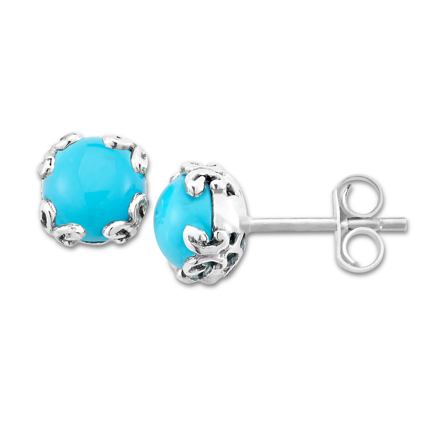 Bali Turquoise Stud Earrings