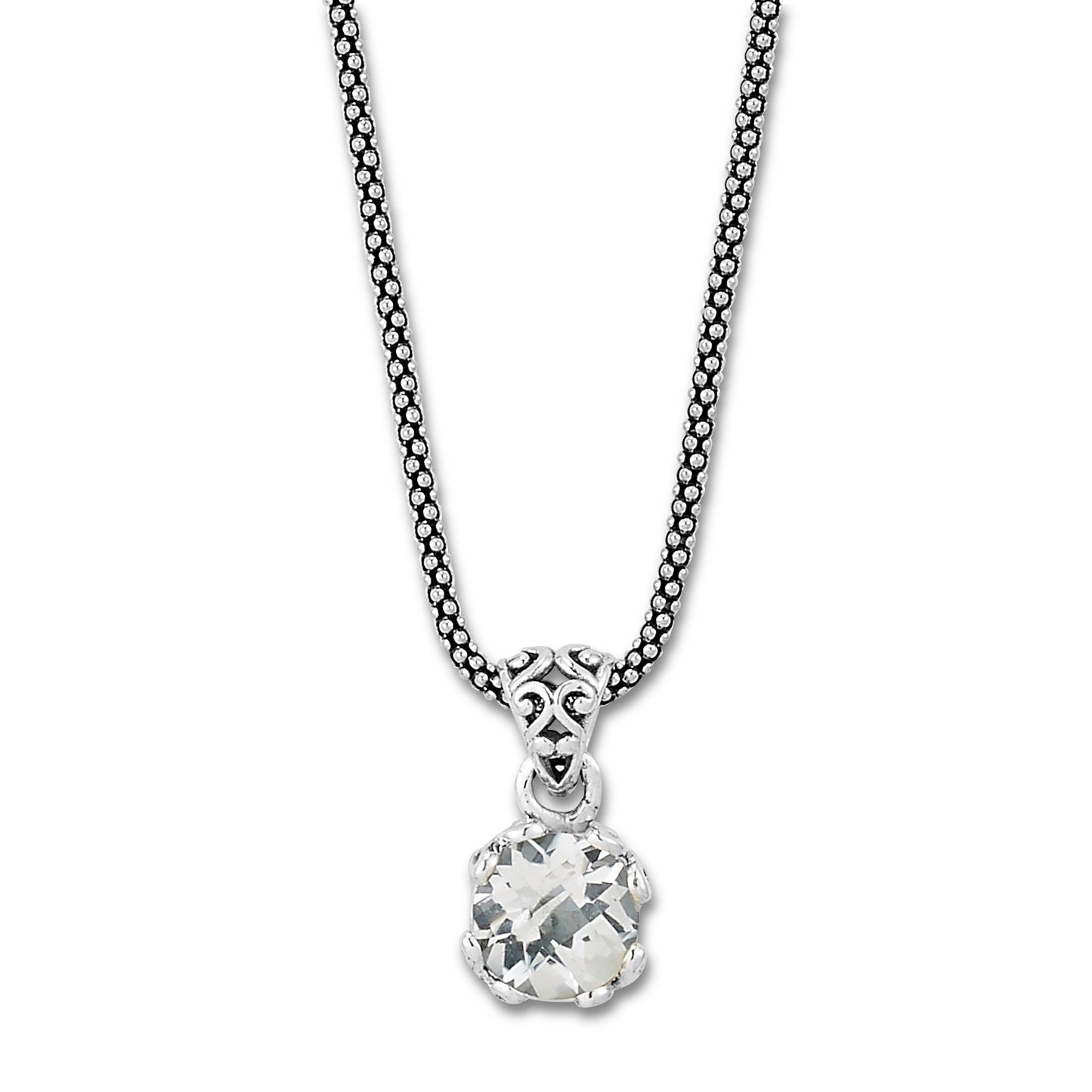 Bali White Topaz Necklace