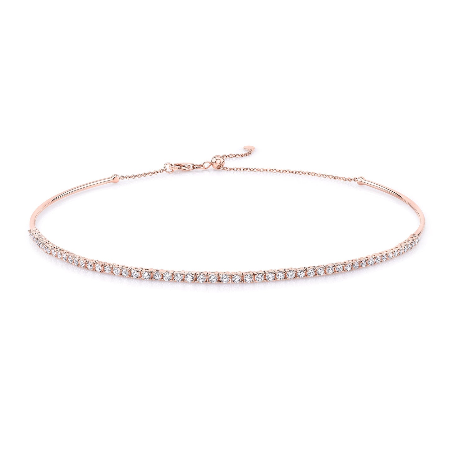 Diamond Tennis Choker Necklace