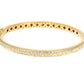 Diamond Accented Gold Bangle Bracelet