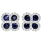 Clover Sapphire Diamond Earring