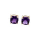 Amethyst Stud Earrings