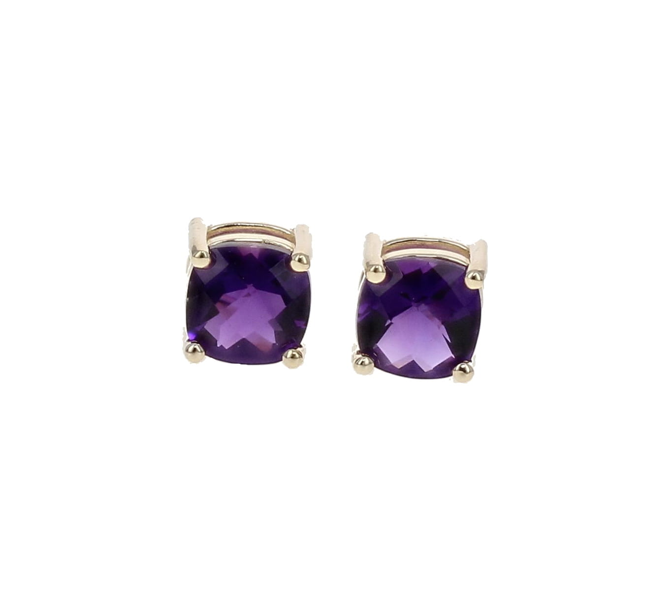 Amethyst Stud Earrings