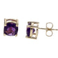 Amethyst Stud Earrings