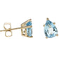 Aquamarine Stud Earrings