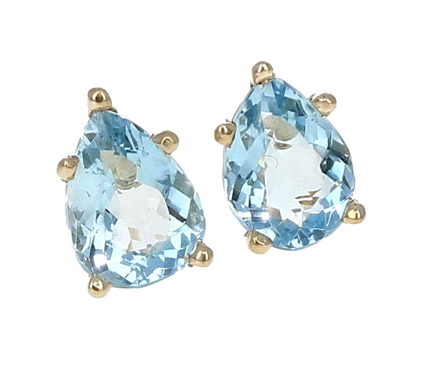 Aquamarine Stud Earrings