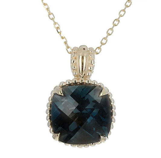 Blue Topaz Pendant