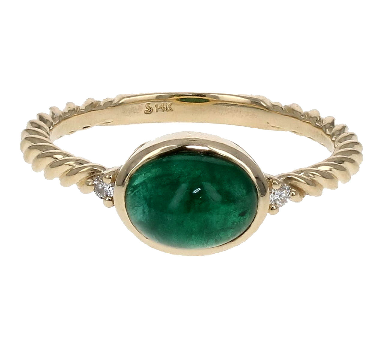 Emerald and Diamond Ring