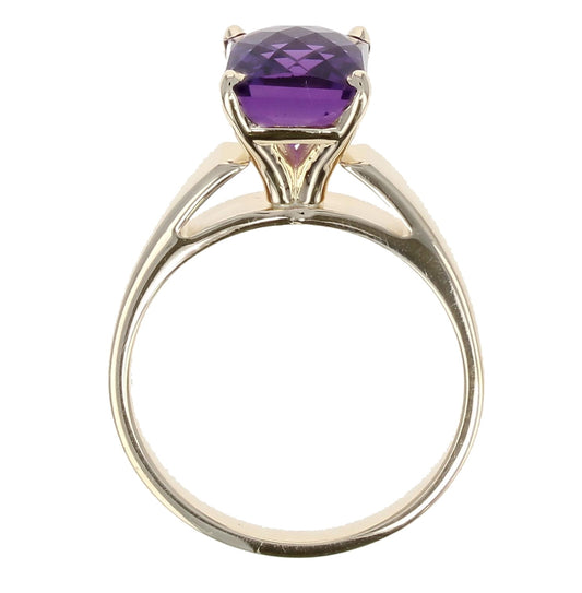 Amethyst Solitaire Ring