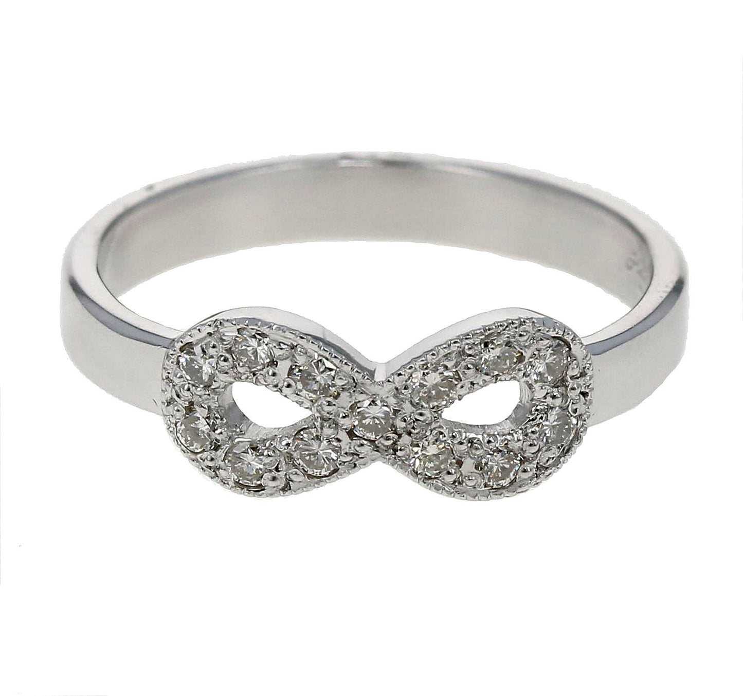Pave Diamond Infinity Ring