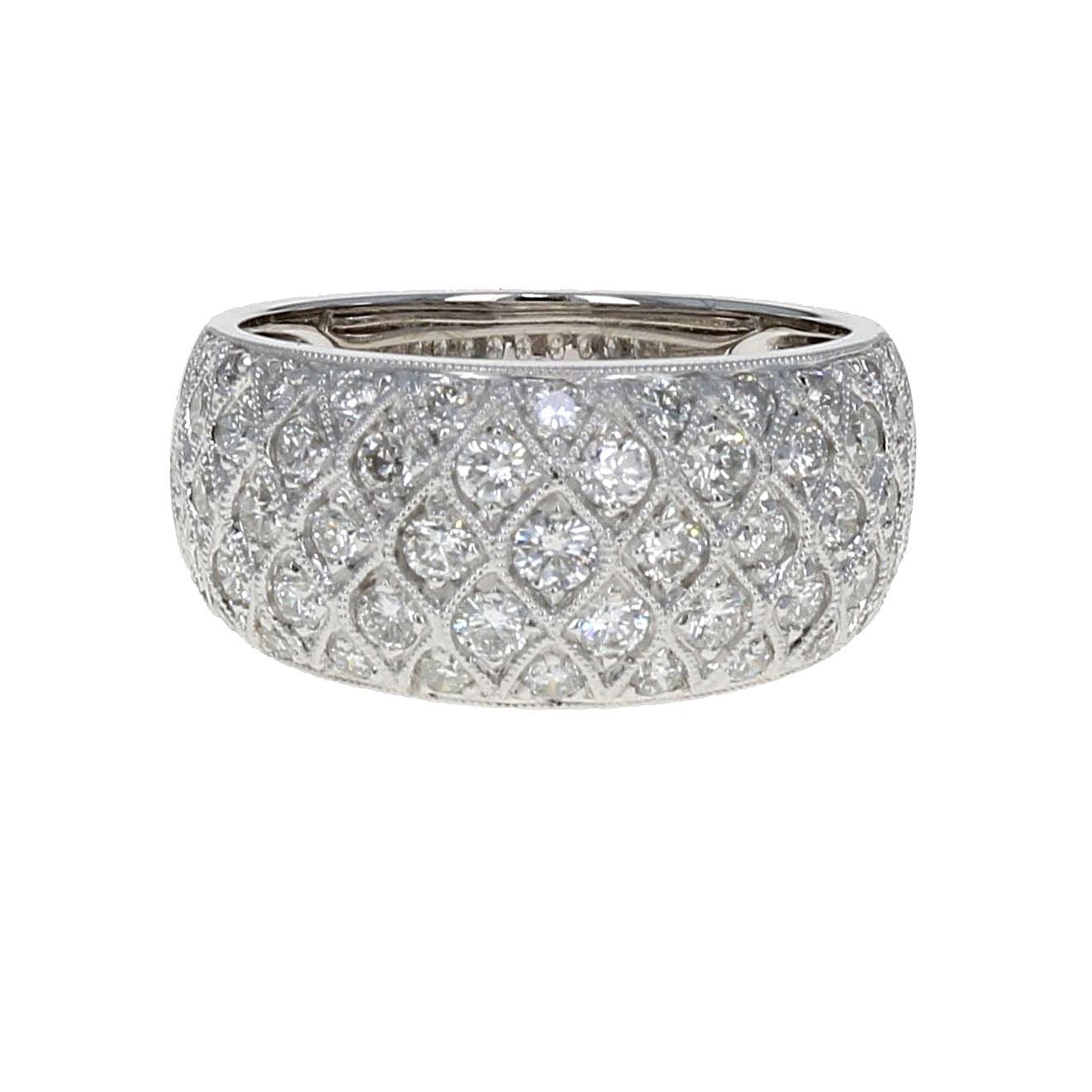 Milgrain Diamond Band