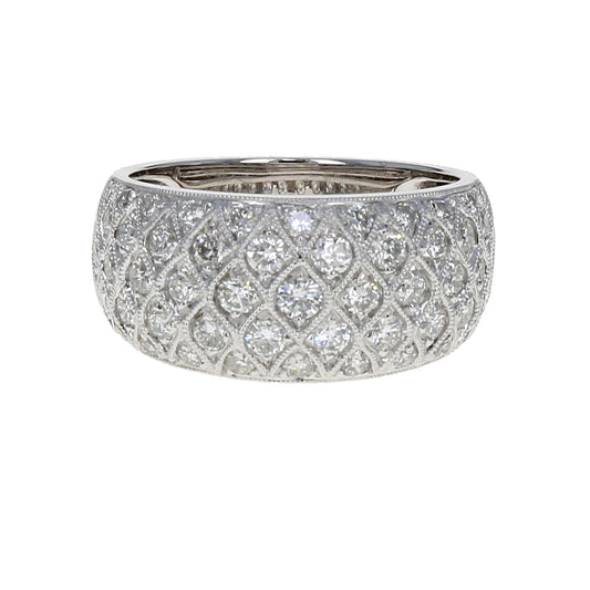Milgrain Diamond Band