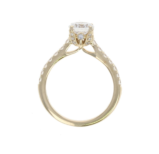 Yellow Gold Engagement Ring Setting