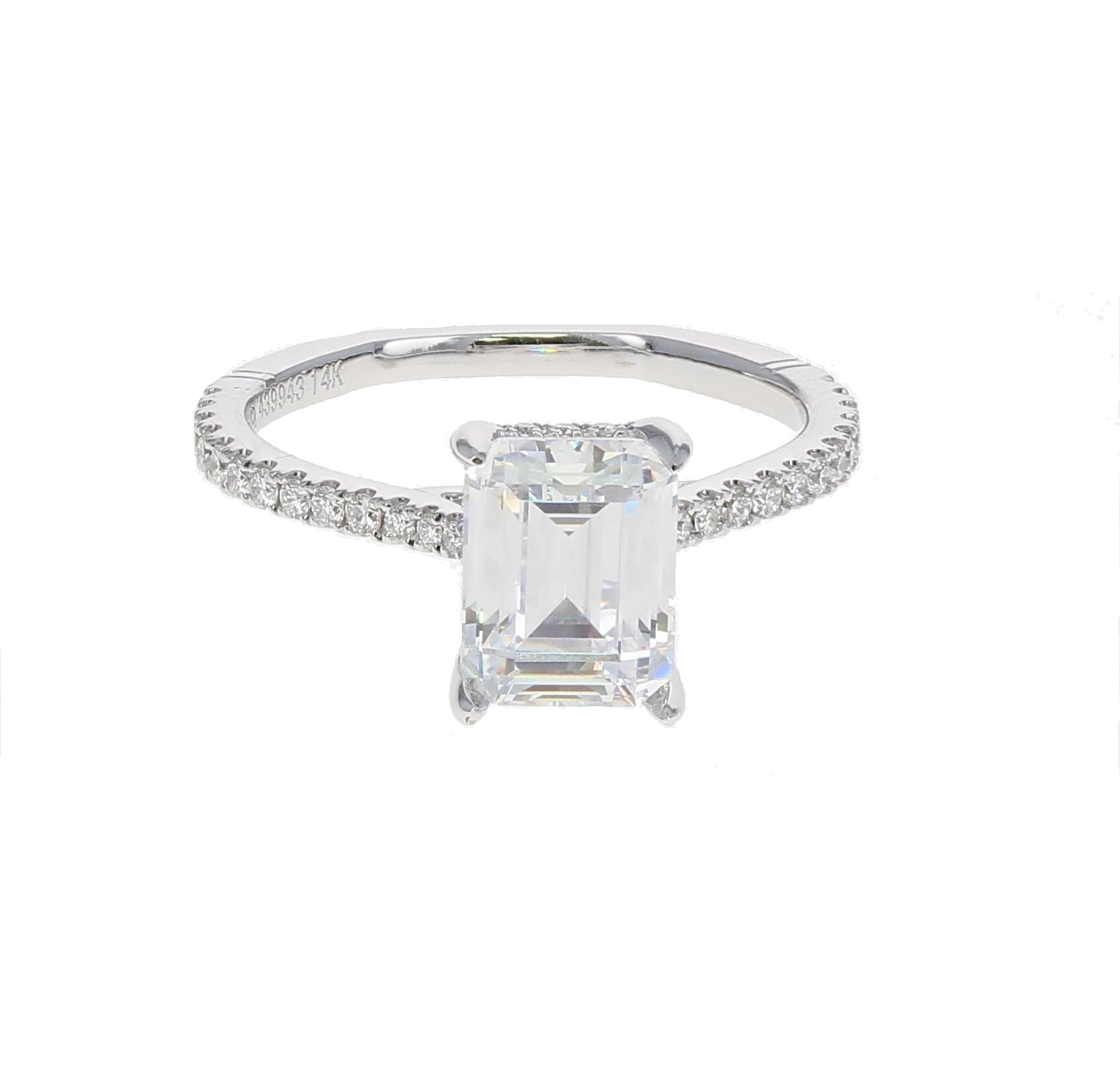 Emerald Cut Engagement Ring Setting – Hannon